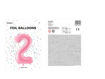 Picture of FOIL BALLOON NUMBER 2 PASTEL PINK 34 INCH